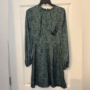 Gianni Bini Dress — NWT; Green with flowers; Size 0